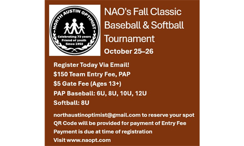 NAO'S Fall Classic Baseball/Softball Tournament