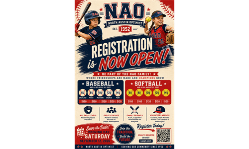 BASEBALL & SOFTBALL REGISTRATION OPEN!